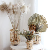 Bamboo Woven Vase – Eco-Friendly Handmade Home Décor