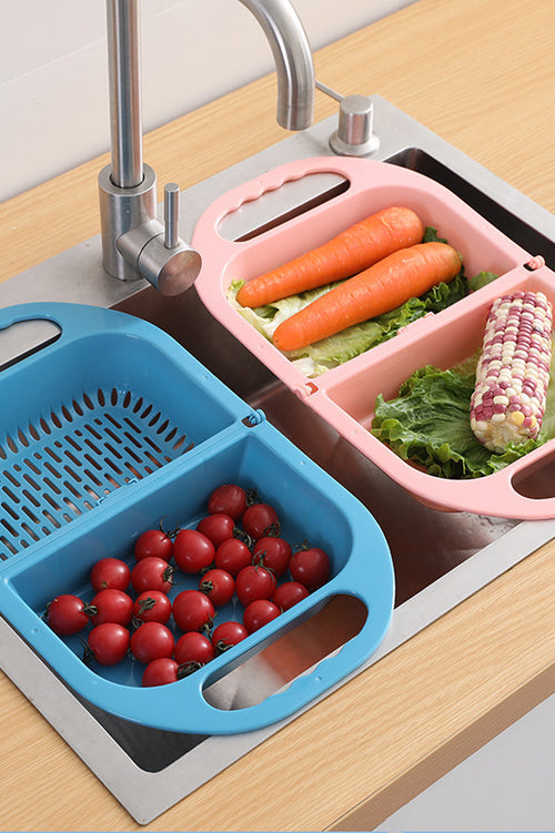 Folding Drain Basket for kitchen use  Collapsible Folding Drain Basket with handles  Folding Drain Basket washing vegetables  Foldable kitchen colander draining pasta
