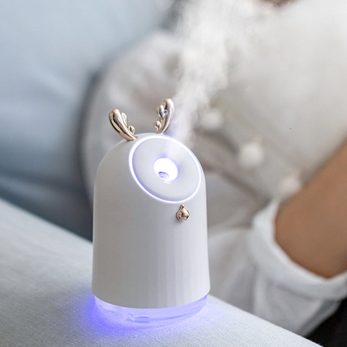 Humidifier Table Lamp glowing at night  Modern Humidifier Table Lamp on desk  Portable Humidifier Table Lamp home decor  Mist-emitting Humidifier Table Lamp bedroom