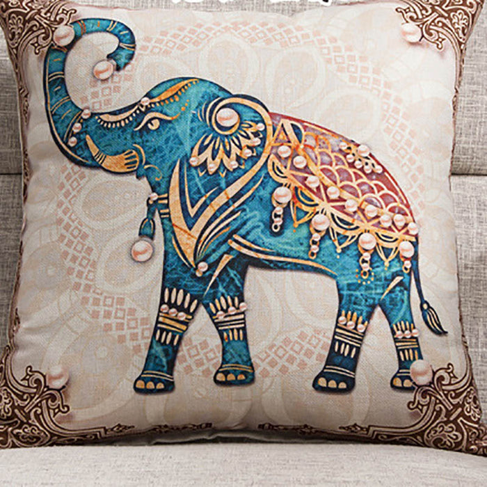animal themed cushion cover
elephant design pillowcase
cultural print cushion cover
boho elephant pillow cover
wildlife cushion cover
elephant throw pillow cover
decorative elephant pillow
animal print cushion cover
elephant pillow cover