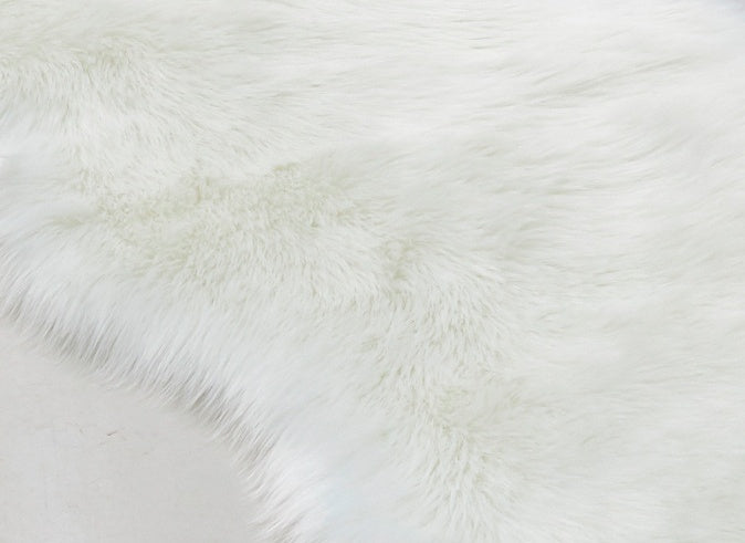 Faux wool leather rug