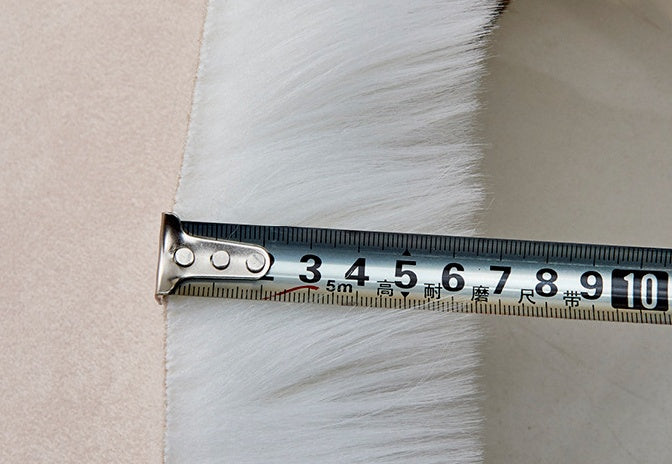 Faux wool leather rug