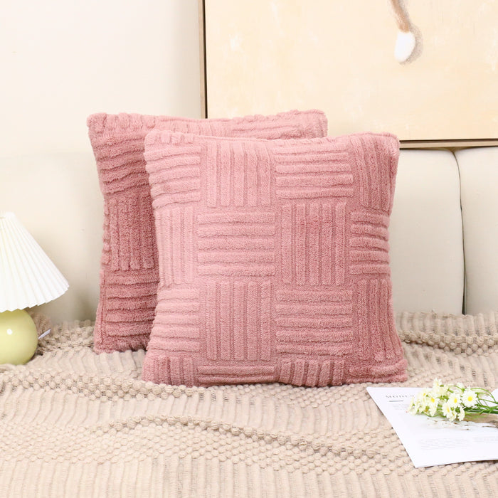 elegant pillow cover
woven plush cushion
stylish throw pillow cover
living room pillowcase
plush cushion cover
decorative woven pillowcase
cozy cushion cover
soft woven pillowcase
textured plush pillow cover
woven plush pillowcase