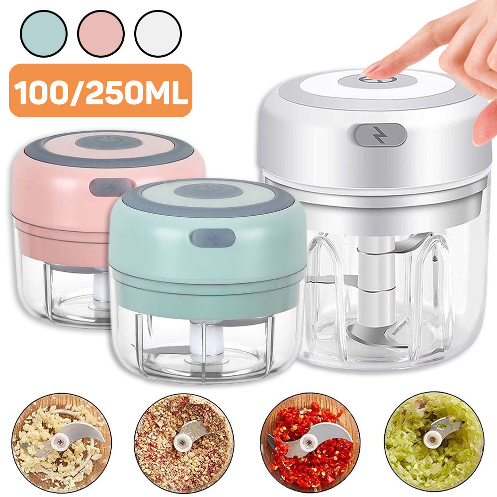 Electric Garlic Chopper – Portable Mini Food Processor