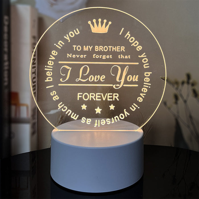 Night Heart Shaped Table Lamp