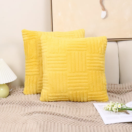 elegant pillow cover
woven plush cushion
stylish throw pillow cover
living room pillowcase
plush cushion cover
decorative woven pillowcase
cozy cushion cover
soft woven pillowcase
textured plush pillow cover
woven plush pillowcase