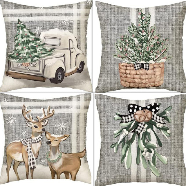 Throw Pillow Cover Linen