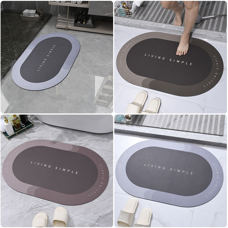 Absorbent Bathroom Mats – Non-Slip Quick Dry Floor Mat